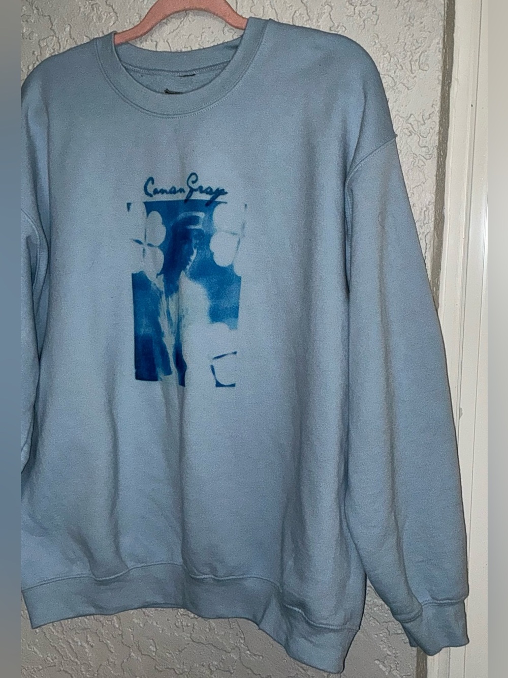 Conan Gray Light Blue Graphic Crewneck Sweatshirt - Picture 4 of 6
